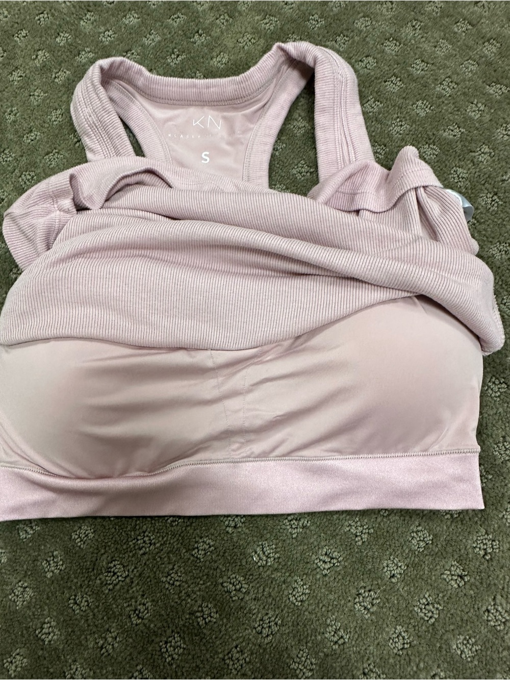Klassy Network Dusty Pink Ribbed Racerback Tank - Picture 3 of 5